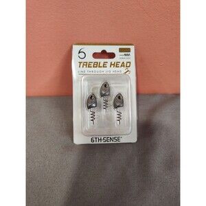 Treble Head Line Through Jig Head Screw Lock 1/4 oz. 3 Pack